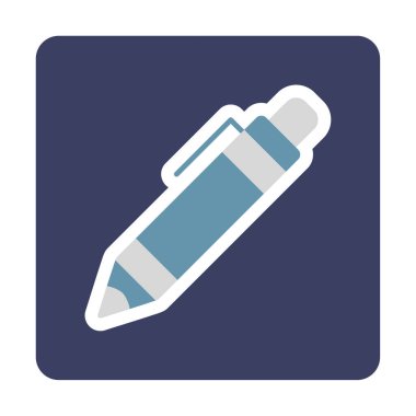 Kalem simgesi, vektör illüstrasyonu. düz tasarım biçimi 