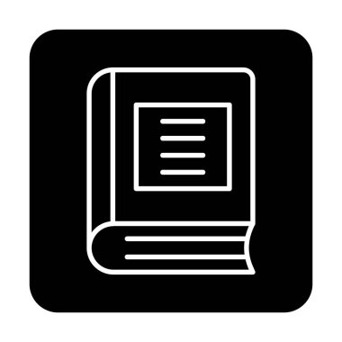 Kitap. Web simgesi basit illüstrasyon