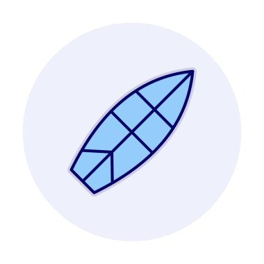 sörf tahtası vektör illüstrasyonu modern simge