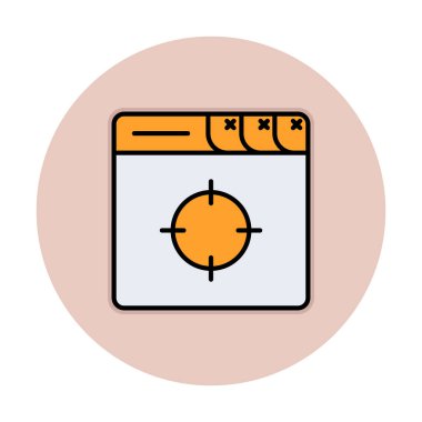 hedef simge, vektör illüstrasyonu basit tasarım