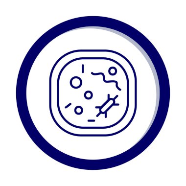 Hücre simgesi, vektör illüstrasyonu