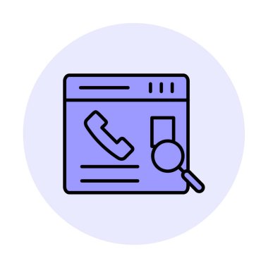 Kişinin vektör çizimi Modern simgeyi ara                            