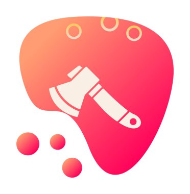 Balta. Web simgesi basit illüstrasyon