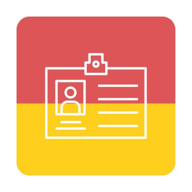 Üyelik Kartı simgesinin vektör illüstrasyonu