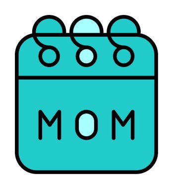 Anne takvimi olayı, vektör illüstrasyonu