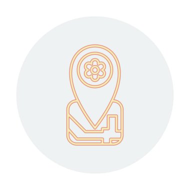 Yer Tutucu simgesinin vektör illüstrasyonu 