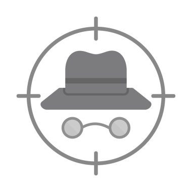 hedef simge, vektör illüstrasyonu basit tasarım