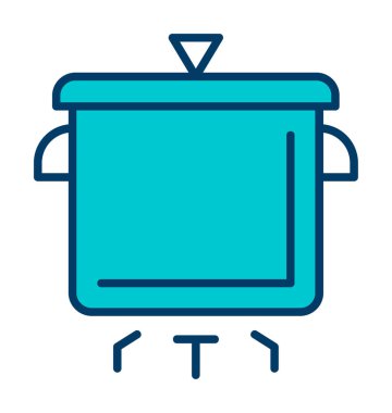 Pişirme vektörü düz simge. Pişirme Otu                   