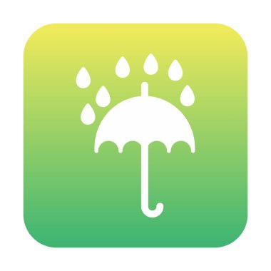 kutsal kişilerin resmi, vektör çizim şemsiye yağmur damlaları