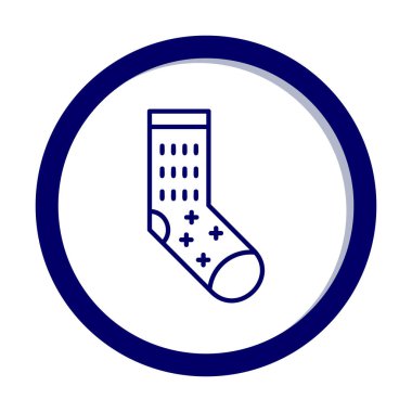 Sock web simgesi, vektör illüstrasyonu 