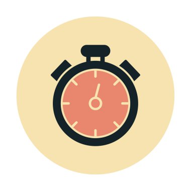 düz çizgi basit web kronometre vektör çizimi