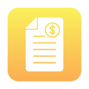 Alışveriş Faturası Vektör renk simgesi tasarımı 