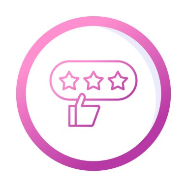 derecelendirme vektör simgesi, İyi İnceleme konsepti                         