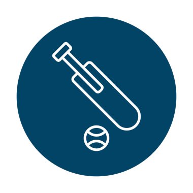 Basit kriket simgesi vektör çizimi.