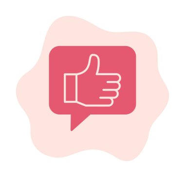 başparmak yukarı Web simgesi, vektör çizim                   