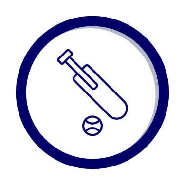 Basit kriket simgesi vektör çizimi.