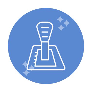 Araba vites kutusu web simgesi, vektör illüstrasyonu