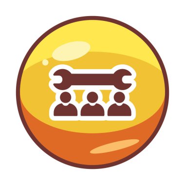 Teknik destek kavramı vektör çizim