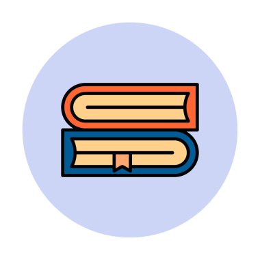 Kitap simgesinin vektör illüstrasyonu