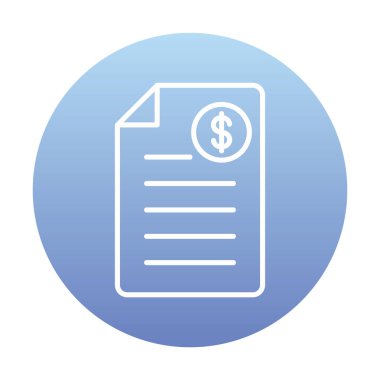 Alışveriş Faturası Vektör renk simgesi tasarımı 