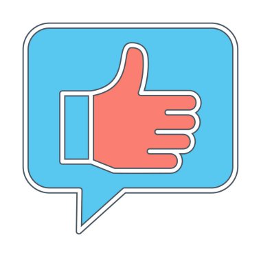 başparmak yukarı Web simgesi, vektör çizim                   