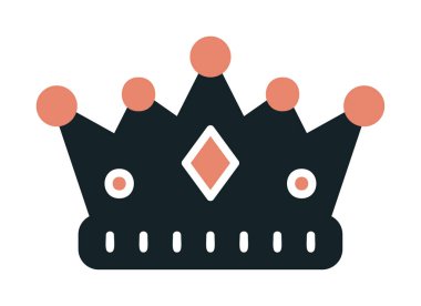 Taç. Web simgesi basit illüstrasyon