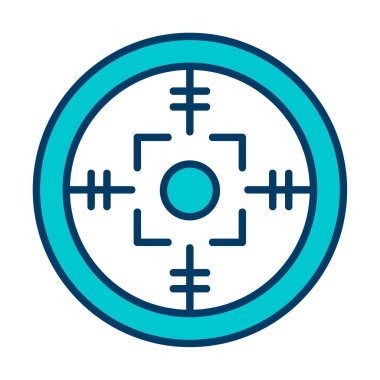 Kapsam renkli vektör simgesi