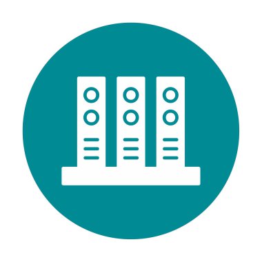 Ofis klasörleri simgesi, vektör illüstrasyonunu arşivle 