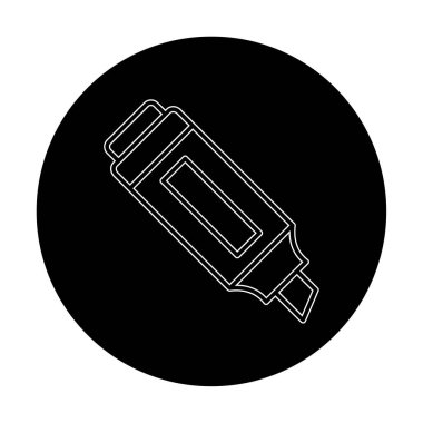 İşaretleyici. Web simgesi basit illüstrasyon                       