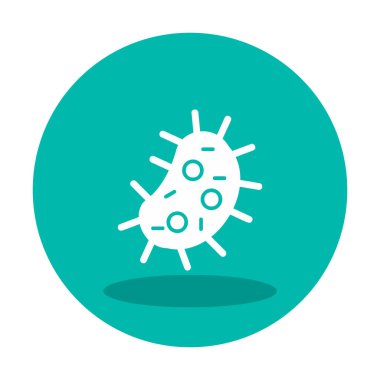 düz Amoeba simge vektör illüstrasyon tasarımı