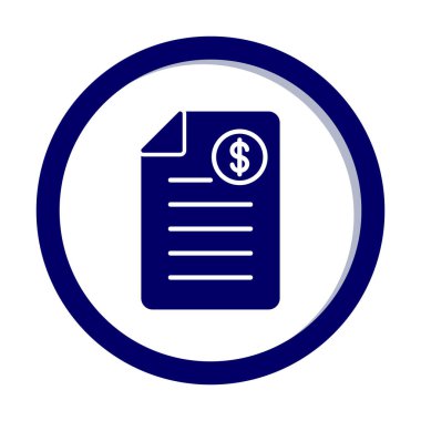 Alışveriş Faturası Vektör renk simgesi tasarımı 