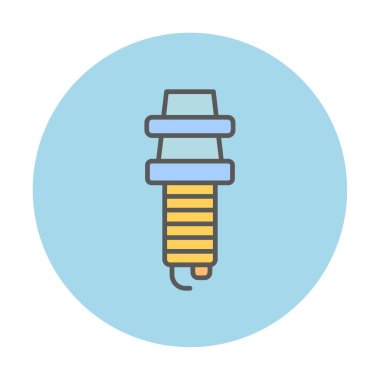 Buji simgesinin vektör illüstrasyonu