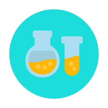 Matara ikonu. Laboratuvar ekipmanları. vektör illüstrasyonu.                     