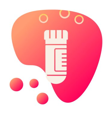 test tüpü modern simge vektör çizimi