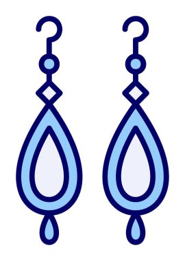 Küpe vektör illüstrasyon tasarımı                   