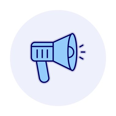 megafon ikonu. Hoparlör vektör illüstrasyonu. düz dizayn