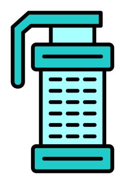 Smoke Grenade web simgesi, vektör illüstrasyonu