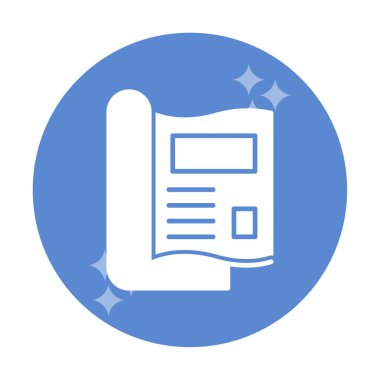 dergi simgesi, vektör illüstrasyonu basit tasarım