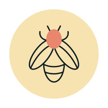 Vektör olarak arı simgesi. logotype 