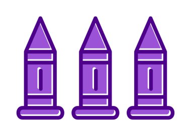 Askeri silah mermileri vektör ikonu. Sembol, logo çizimi. Vektör grafikleri 