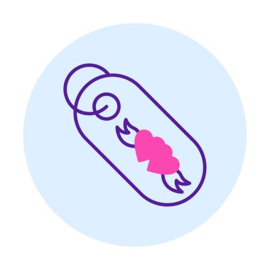 Hediye Etiketi simgesi, vektör illüstrasyonu 