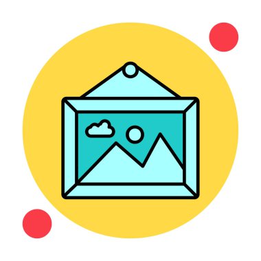 Doğa web simgesi, vektör illüstrasyonu 