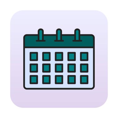 Takvim web simge vektör çizim