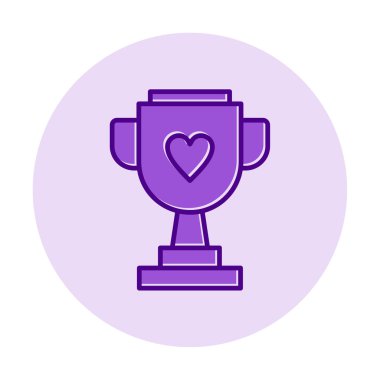 Kupalı kupa. Web simgesi basit illüstrasyon