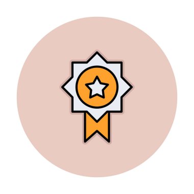 Ödül ikonu vektör illüstrasyonu. Ödül                        