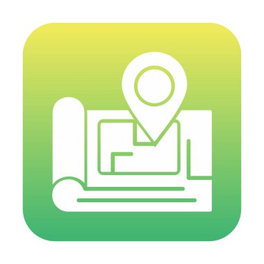 gps konum simgesi, vektör illüstrasyonu basit tasarım