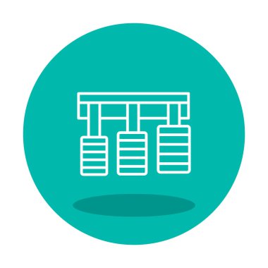 Araba pedalları web tasarım ikonu. Beyaz arkaplanda vektör illüstrasyonu