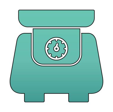 ölçekli düz simge, vektör illüstrasyonu