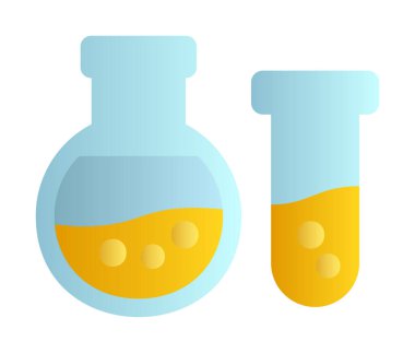 Matara ikonu. Laboratuvar ekipmanları. vektör illüstrasyonu.                     