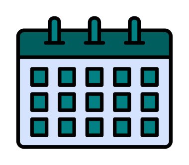 Takvim web simge vektör çizim